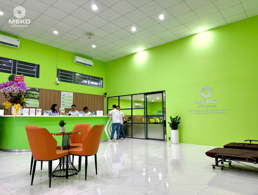 Phòng vé riêng hiện đại của hãng xe Sài Gòn Cần Thơ MEKO.